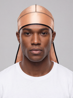 Gold & Black Satin Durag