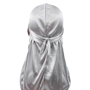 Grey Satin Durag
