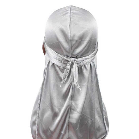 Grey Satin Durag