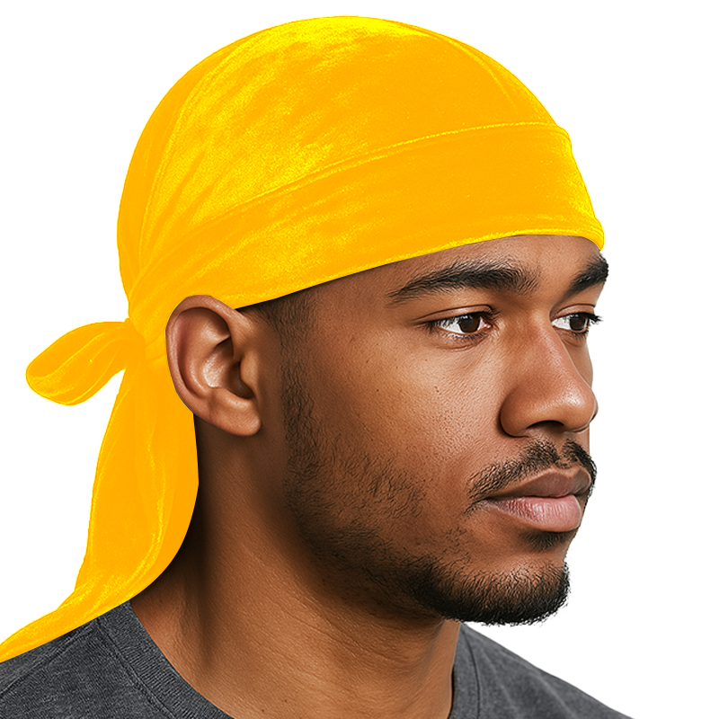 Yellow Velvet Durag