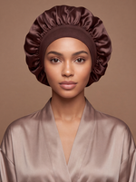 Brown Silky Bonnet