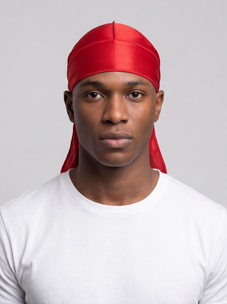 Red Silky Durag