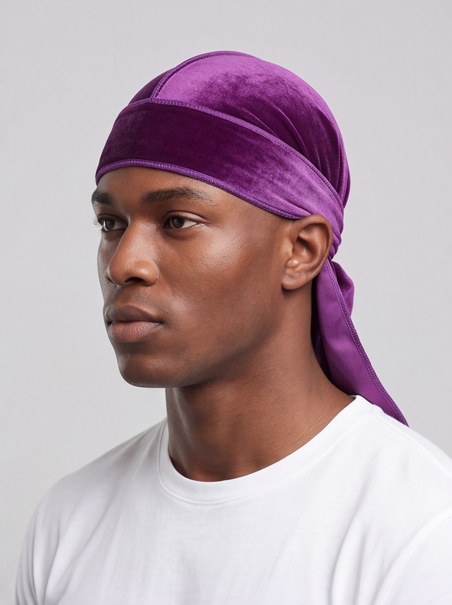 Purple Velvet Durag