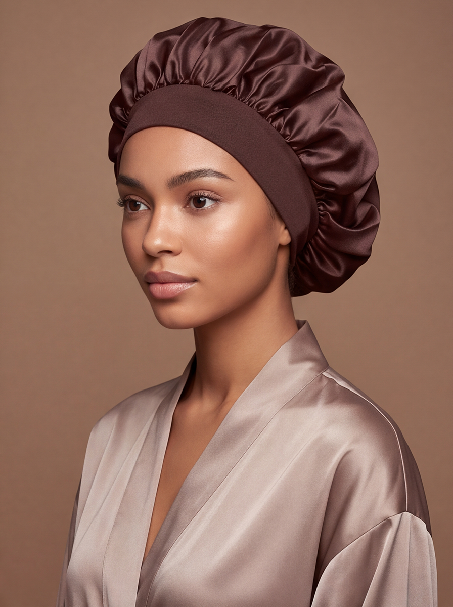 Brown Silky Bonnet