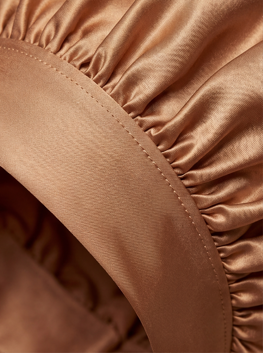 Gold Satin Bonnet
