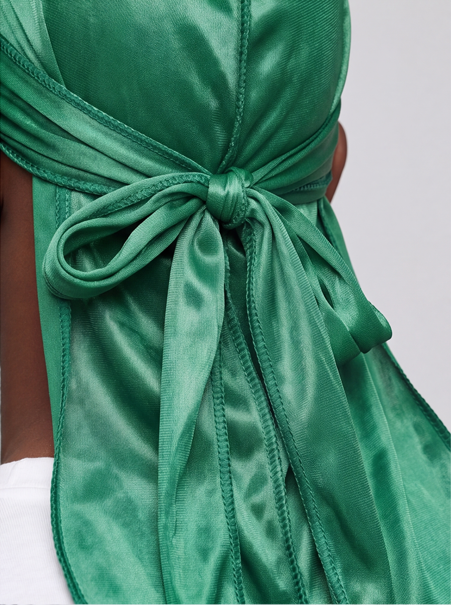 Green Silky Durag