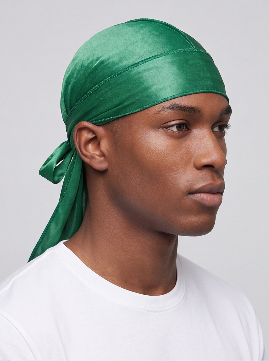 Green Silky Durag